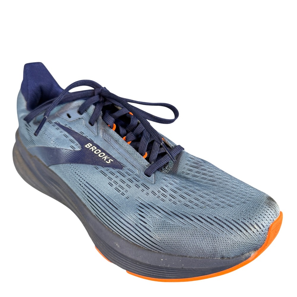 Brooks Revel Blue Orange Athletic Road Running Shoes Mens Sneaker 10